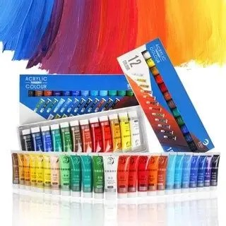 ACRYLIC COLOUR PAINT SET WEIBO WB-9519-12