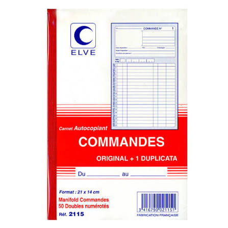 BON DE COMMANDE A5 DUPLI 8815