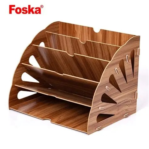 CLASSEUR BUREAU DESK ORGANISER FOSKA EN BOIS ZM2007