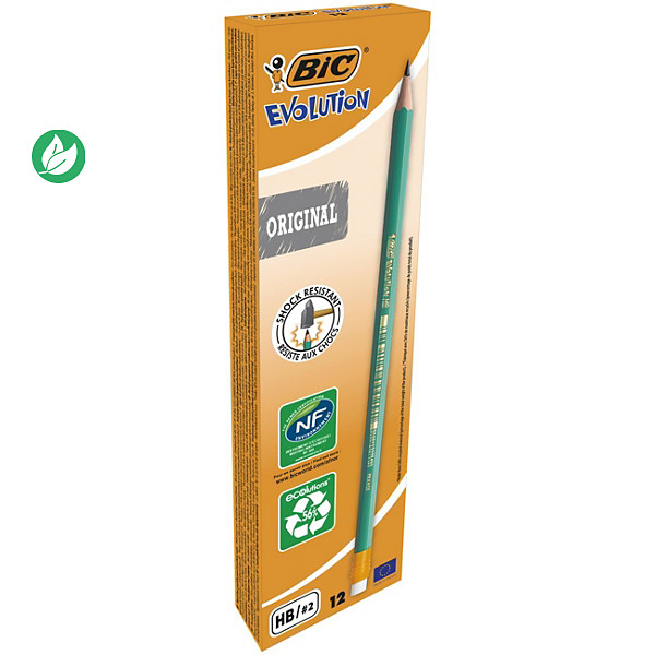 CRAYON HB BIC EVOLUTION AVEC GOMME