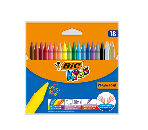 CRAYON DE COULEUR BIC ETUI 18