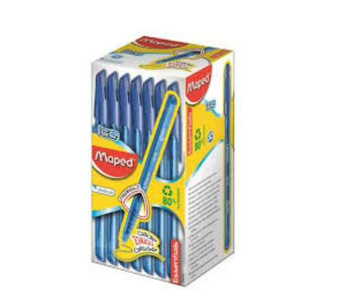 PAQUET DE 50 STYLO MAPED ICE 22443