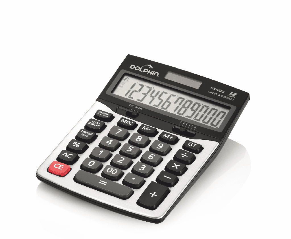 CALCULATRICE ADDITIONEUSE DOLPHIN CX-1608