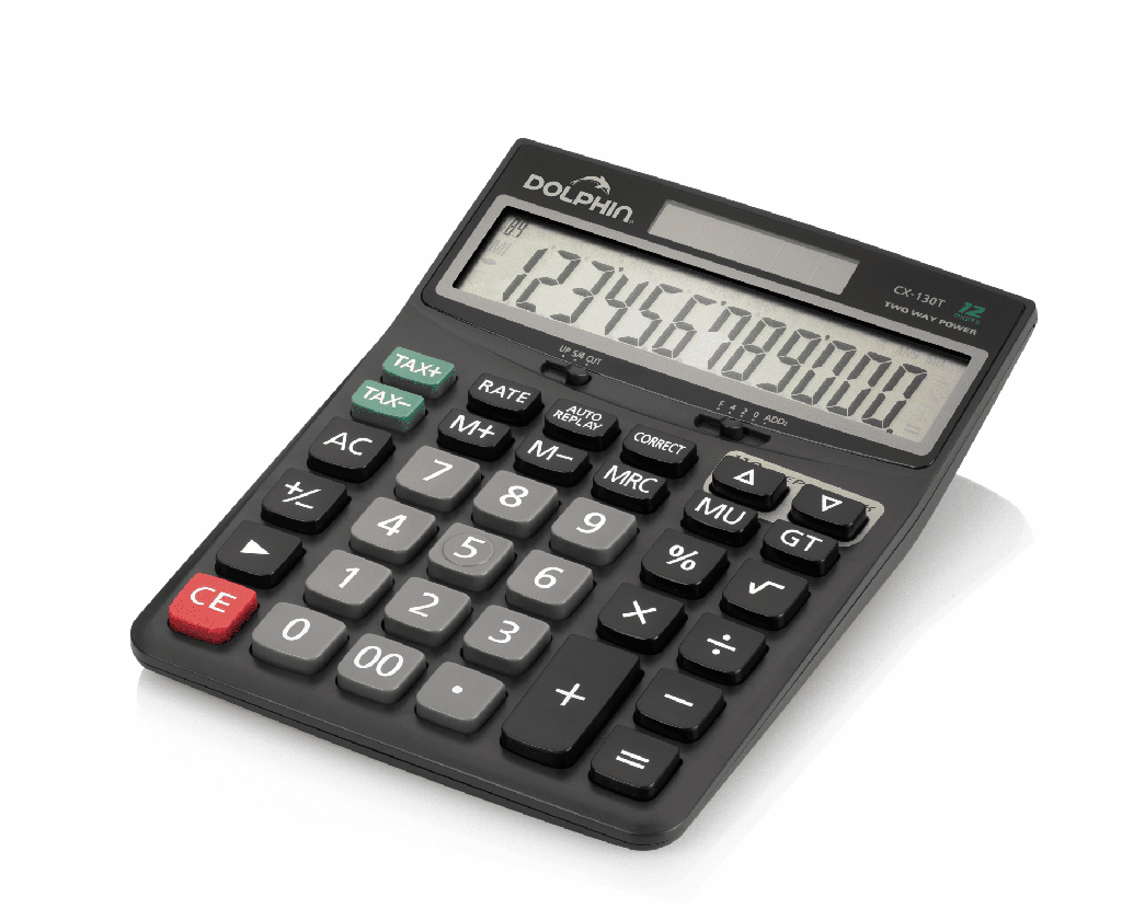 CALCULATRICE ADDITIONEUSE DOLPHIN CX-130T