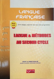 [01868] LANGUE ET METHODE AU SECONDE CYCLE  2NDE-TLE